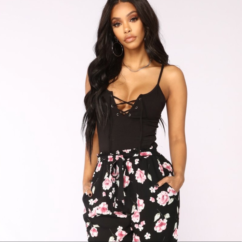 Fashion Nova Lace Up tank